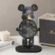 Годинник настільний Bearbrick "Космічний Ведмедик" 30 см Black (3_06483) - зображення 2