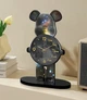 Годинник настільний Bearbrick "Космічний Ведмедик" 30 см Black (3_06483) - зображення 3