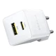 Мережевий зарядний пристрій Baseus Palm Fast Charger Type-C+USB 20W + Cable Type-C to Type-C P10111608213-01 White - зображення 5
