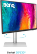 Monitor 27" BenQ PD2730S White (9H.LN7LA.TBE) - obraz 3