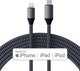 Kabel synchronizacyjny Satechi USB Type-C do Lightning 1.8 m Space Gray (ST-TCL18M) - obraz 2