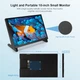 Портативний монітор 10" ELECROW HD IPS 60 Гц - зображення 6