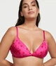Бюстгалтер рожевий з льодяниками Tease Wireless triangle bralette (М=80B) Victoria's Secret - зображення 1