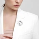 Брошь BROCHE бижутерия из стали Модерн Сфера серебристая BRBF114991 - изображение 3