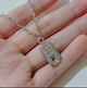 Чоловічий кулон лезо у вигляді леза для бритви підвіска із сталі срібний колір - зображення 3