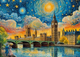 Puzzle CherryPazzi Impressionist sky over London 1000 elementów 30885 (5903728730882) - obraz 3