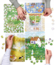 Набір пазлів CzuCzu Puzzlove Час для квітів 4 x 150 елементів 493822 (5902983493822) - зображення 7
