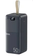 Павербанк Remax RPP-117 50000 mAh 27W 2USB/Type-C/Mirco Портативний зовнішній акумулятор Power Bank зі швидкою зарядкою PD27W+QC22.5W Black - зображення 1