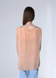 Блузка женская однотонная без рукавов Leidler Персиковая 16762 2XL (52-54) - изображение 4