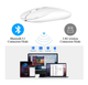 Бездротова миша акумуляторна 2в1 (Bluetooth 5.1 + USB 2.4G) тиха, ультратонка Dual Mode Slim Portable Mouse White - изображение 3
