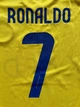 Футбольная форма Роналдо Ronaldo Аль-Наср 22 (120 - 130 см) желтая - изображение 4