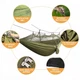 Гамак туристический Travel Hammock с москитной сеткой 260 х 140 см Темно-зеленый - изображение 2