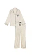 Сатинова піжама Victoria's Secret Glazed Satin Long Pajama Set з делікатним блиском, L - зображення 3