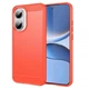 Силиконовый (TPU) чехол UniCase Carbon для Xiaomi Poco F7 - Red - изображение 1