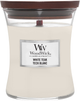 Świeca zapachowa Woodwick White Teak 275 g (5038581062327) - obraz 1