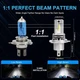 Светодиодная LED лампа DRIVEREYES H4 mini ближний-дальний свет узкий диод, правильный луч для мотоциклов и авто 1шт - изображение 6