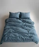 Постельное белье Limasso Stonewashed Ranforce 200 х 220 см Akdeniz Mavisi - изображение 4