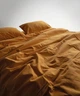 Постельное белье Limasso Stonewashed Ranforce 160 х 220 см Mustard - изображение 4