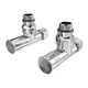 Кран для полотенцесушителя угловой Laris Обычный 1/2" - 1/2" 2шт (ZZ-4702) - изображение 3