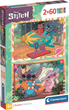 Puzzle Clementoni Super Kolor Disney Stitch 2 x 60 elementów 24822 (8005125248223) - obraz 1