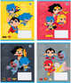 Набір шкільних зошитів Kite DC Comics 12 аркушів у косу лінію 25 шт (DC25-235) - зображення 1