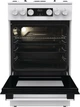 Плита Gorenje GGI5C21WF-B газова, 67л, 50x60см, дисплей, IconLed, чавун, білий - зображення 12