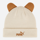 Підліткова демісезонна шапка біні Puma Animal Mid Crown Beanie Jr 2656401 Біла (4069157147415) - зображення 1