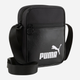 Torba sportowa crossbody na ramię męska materialowa Puma Campus Portable 9129501 Czarna (4067984160515) - obraz 1