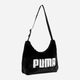 Torebka damska hobo materialowa Puma Up Faux Fur Slouchy Hobo Bag 9186901 Czarna (4069157052184) - obraz 1