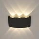 Светодиодный светильник-бра настенный Luminaria LINZA SIX 6w R170 3000K BLACK 220V IP54 - изображение 1