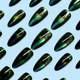 Накладные ногти 24 шт. кошачий глаз + клеевые стики для ногтей, миндаль для маникюра - (01840) - изображение 2