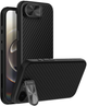 Etui Nillkin CarboProp Magnetic z oslona na aparat i podstawka na Apple iPhone 16e Black (6902048297111) - obraz 2