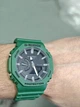 Часы в стиле Casio G-SHOCK GA-2100 Тактические Зеленые - изображение 2
