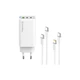 Зарядний пристрій ColorWay GaN Mini 65W PD Port PPS USB (USB-2C1A) cable Type-C&Lightning (CW-CHS058PDCL-WT) - зображення 2
