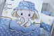 Комплект постельного белья в кроватку Tag Tekstil Sweet sleeper blue для новорожденных Слонёнок (голубой) - изображение 3