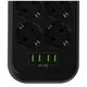 Сетевой фильтр питания ColorWay CW-CHE64B, 6 розеток/4USB Black (CW-CHE64B) - изображение 7