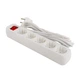 Мережевий фільтр живлення ColorWay CW-PSEA53W, 5 розеток/ 3M white (CW-PSEA53W) - изображение 6