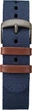 Годинник Timex Men's TW4B14100 Expedition Scout 40mm Blue/Brown/Gray Leather/Nylon Strap Watch - изображение 5