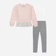 Детский комплект (свитшот + лосины) для девочки Calvin Klein 559452685 104 см Розовый/Серый (1159838323) - изображение 1