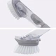 Щітка для миття посуду Decontamination Wok Brush з дозатором миючого засобу для сковорідок та каструль Сіра 154 г - зображення 5