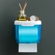 Держатель туалетной бумаги Tissue Box с полкой для ванной комнаты влагозащищенный бокс для хранения бумажных полотенец настенный органайзер закрытого типа для туалета компактный аксессуар размером 15 5х13х13 см для гигиенического порядка - изображение 2