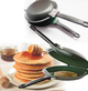 Сковорода для блинов Pancake Maker двусторонняя для быстрого приготовления панкейков омлетов и яичницы без использования масла антипригарная профессиональная кухонная модель для домашнего использования на плите для равномерного прожаривания блюд - изображение 4