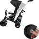 Rowerek trójkołowy Kinderkraft Easytwist Black (KREASY00BLK0000) - obraz 14