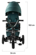 Rowerek trójkołowy Kinderkraft Easytwist Midnight Green (KKRETWIGRE0000) - obraz 6