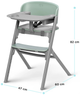 Krzesełko do karmienia Kinderkraft Livy Olive Green (KHLIVY00GRE0000) - obraz 16