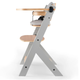 Стільчик для годування Kinderkraft Enock Gray Wood з подушкою (KHENOC0PGRY0000) (5902533917259)  - зображення 4