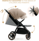 Wózek spacerowy Kinderkraft Mitzy Linen Beige (KSMITZ00BEG0000) - obraz 6