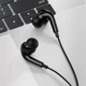 Навушники HOCO M101 Pro Crystal sound wire-controlled earphones з мікрофоном чорні 3.5 мм - зображення 3