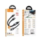 Кабель зарядки Hoco U139 2в1 Type-C to Type-C/ Lightning (100W 27W 1.2m) швидка зарядка для телефона/смартфона Чорний - зображення 2