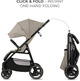 Wózek spacerowy Kinderkraft Trig 3 Stone Beige (KSTRIG03BEG0000) (5902533924851) - obraz 2
